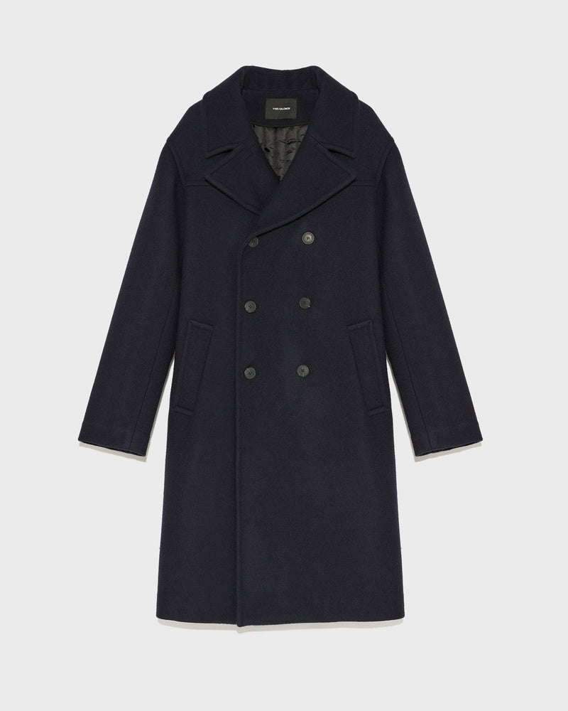 Manteau en tissu lainage-Yves Salomon - Soldes d'hiver - Winter Sale