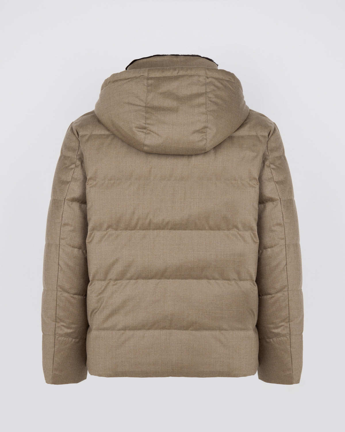 Doudoune courte en tissu Loro Piana avec fourrure de vison - Yves Salomon - Nouvelle collection Automne Hiver