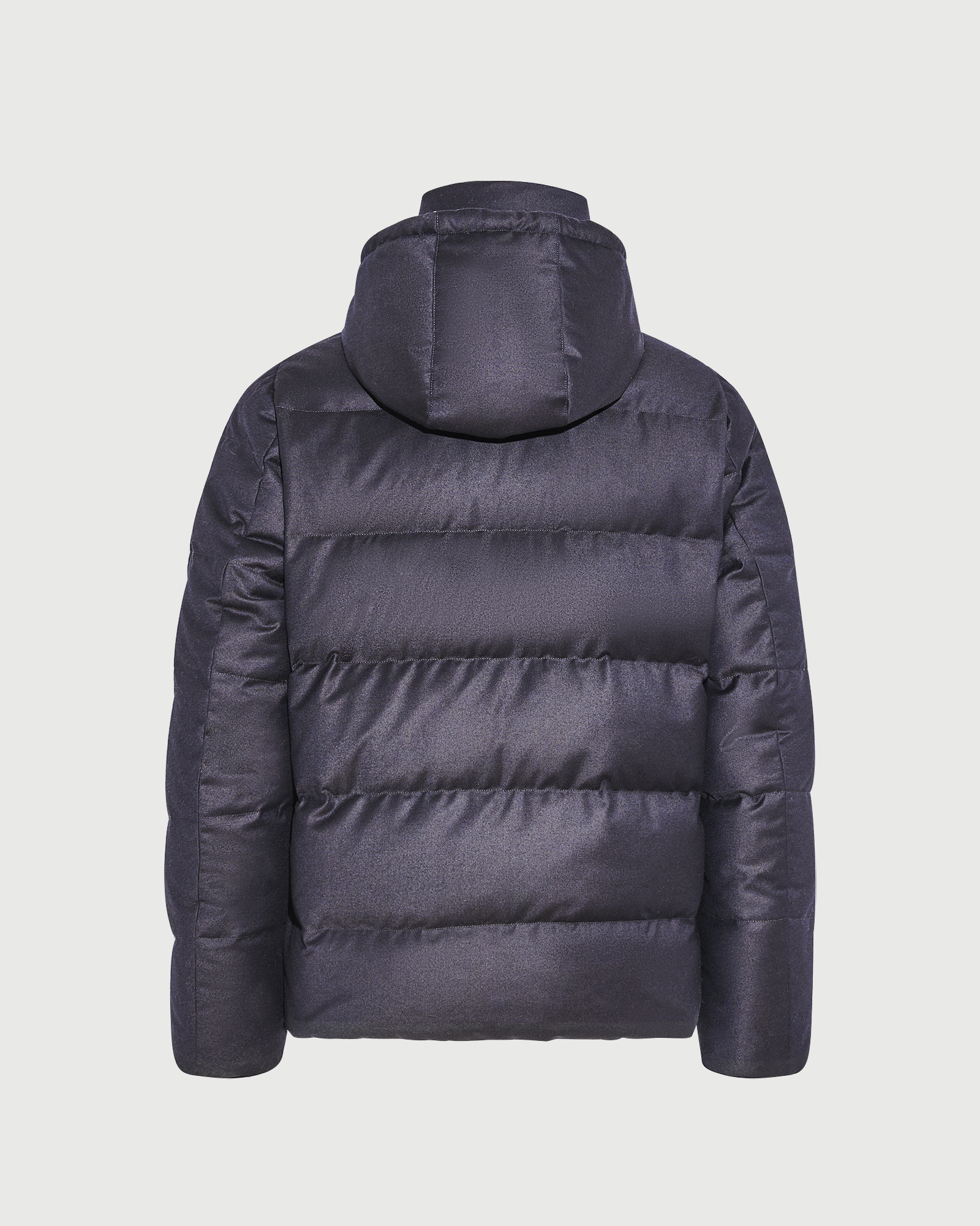 Doudoune courte en tissu Loro Piana avec fourrure de vison- Yves Salomon - Nouvelle collection Automne Hiver