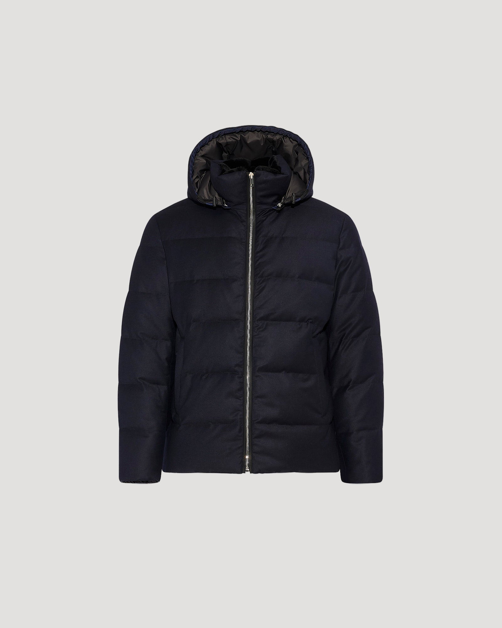 Loro Piana ファブリックを使用したミンクファー付きショートダウン