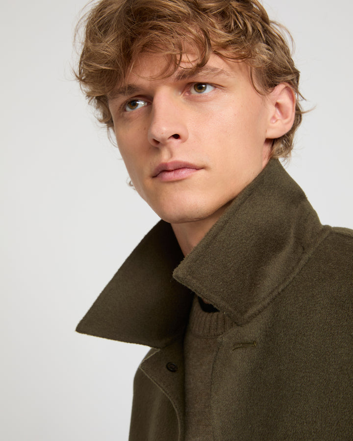 Veste workwear en tissu double-face laine-cachemire -Yves Salomon