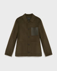 Veste workwear en tissu double-face laine-cachemire