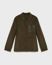 Veste workwear en tissu double-face laine-cachemire