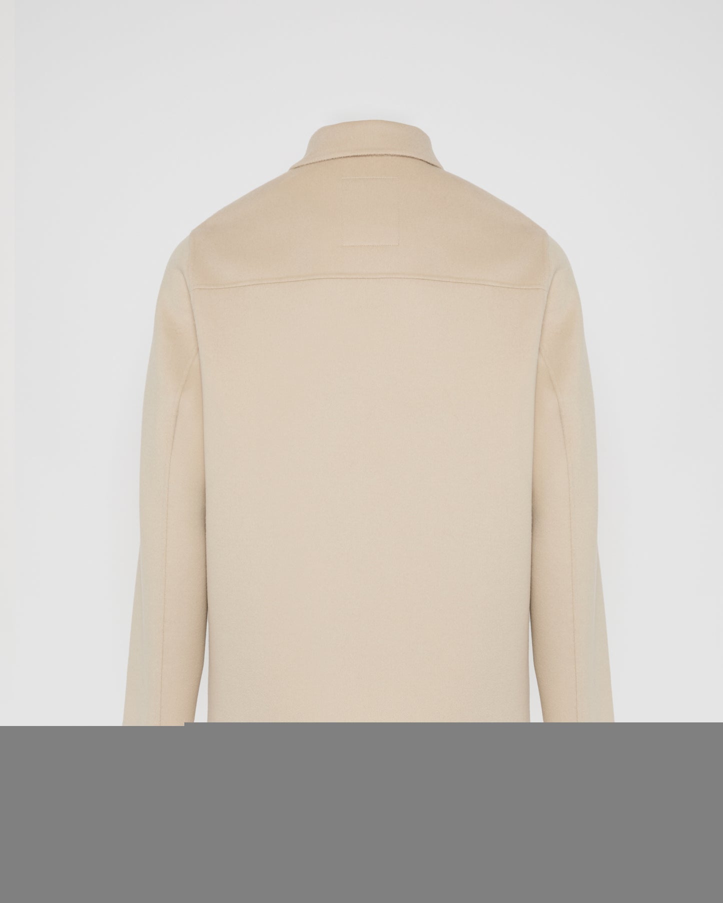 Workwear jacket in double-sided wool-cashmere fabric