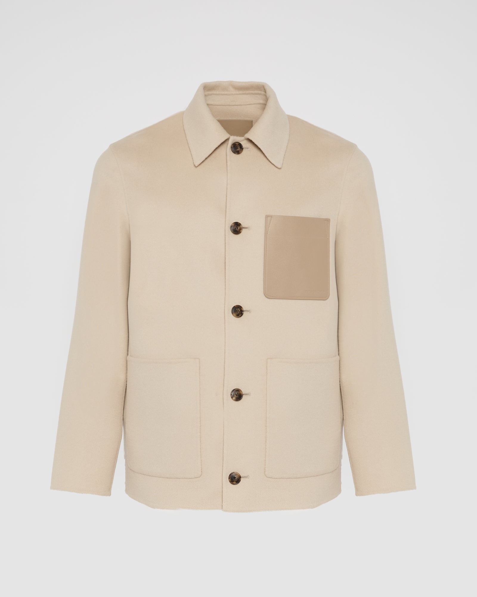 Workwear jacket in double-sided wool-cashmere fabric – Yves Salomon