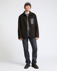Veste workwear en tissu double-face laine-cachemire