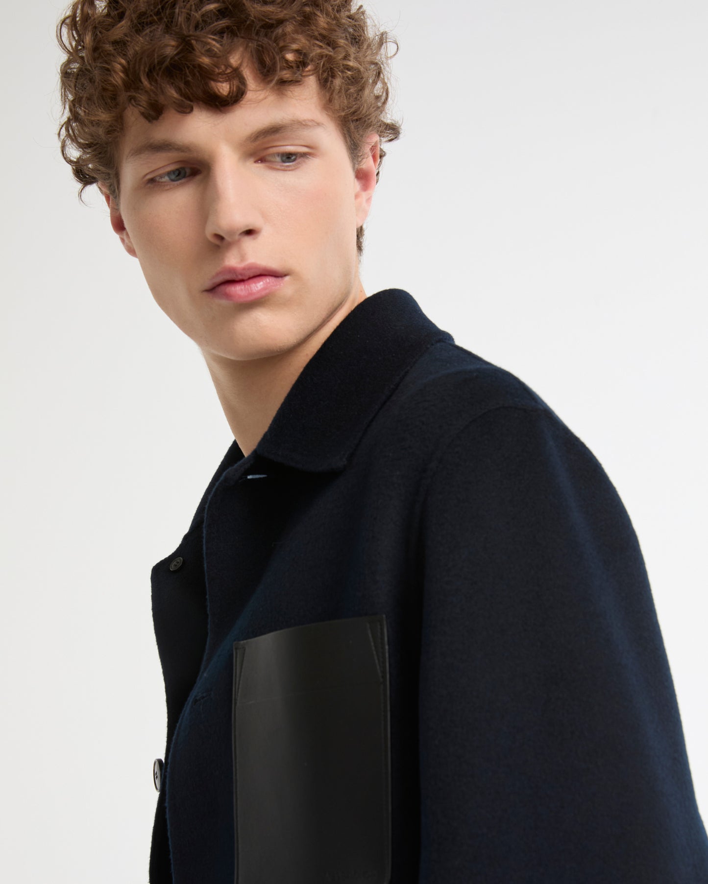 Veste workwear en lainage cachemire double face -Yves salomon - Nouvelle collection Printemps Été