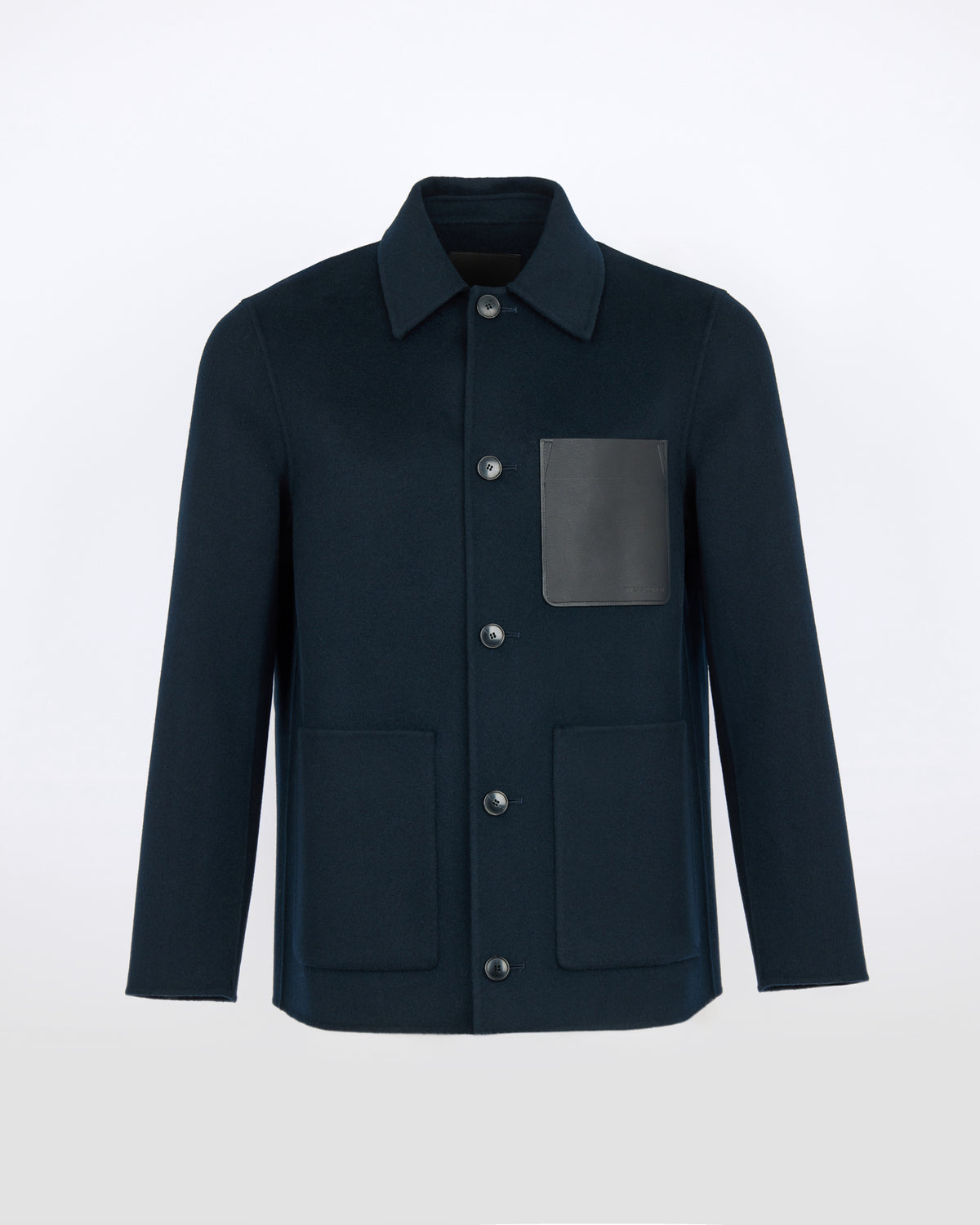 Veste workwear en tissu double-face laine-cachemire - Yves Salomon - Nouvelle collection Automne Hiver
