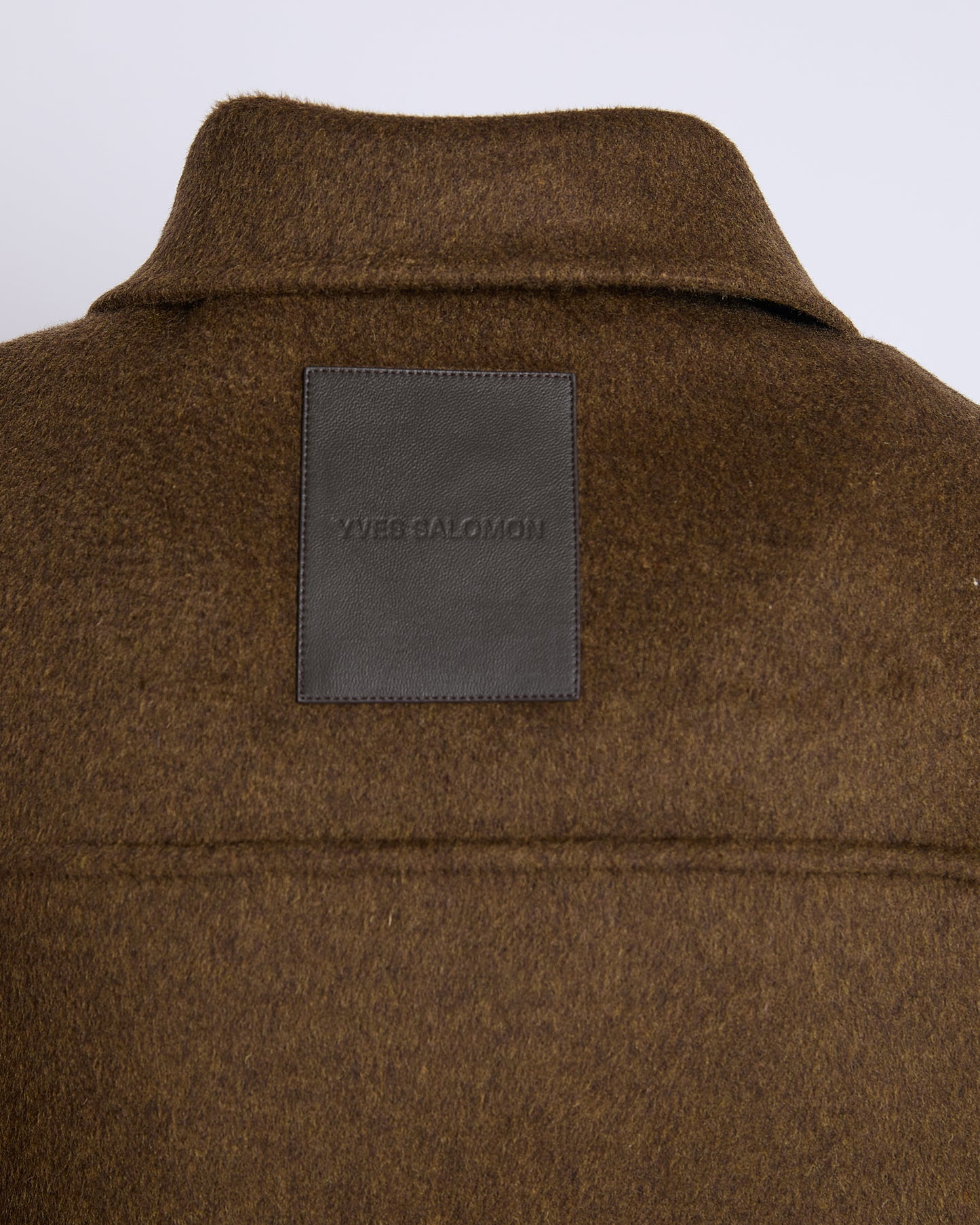 Workwear jacket in double-sided wool-cashmere fabric