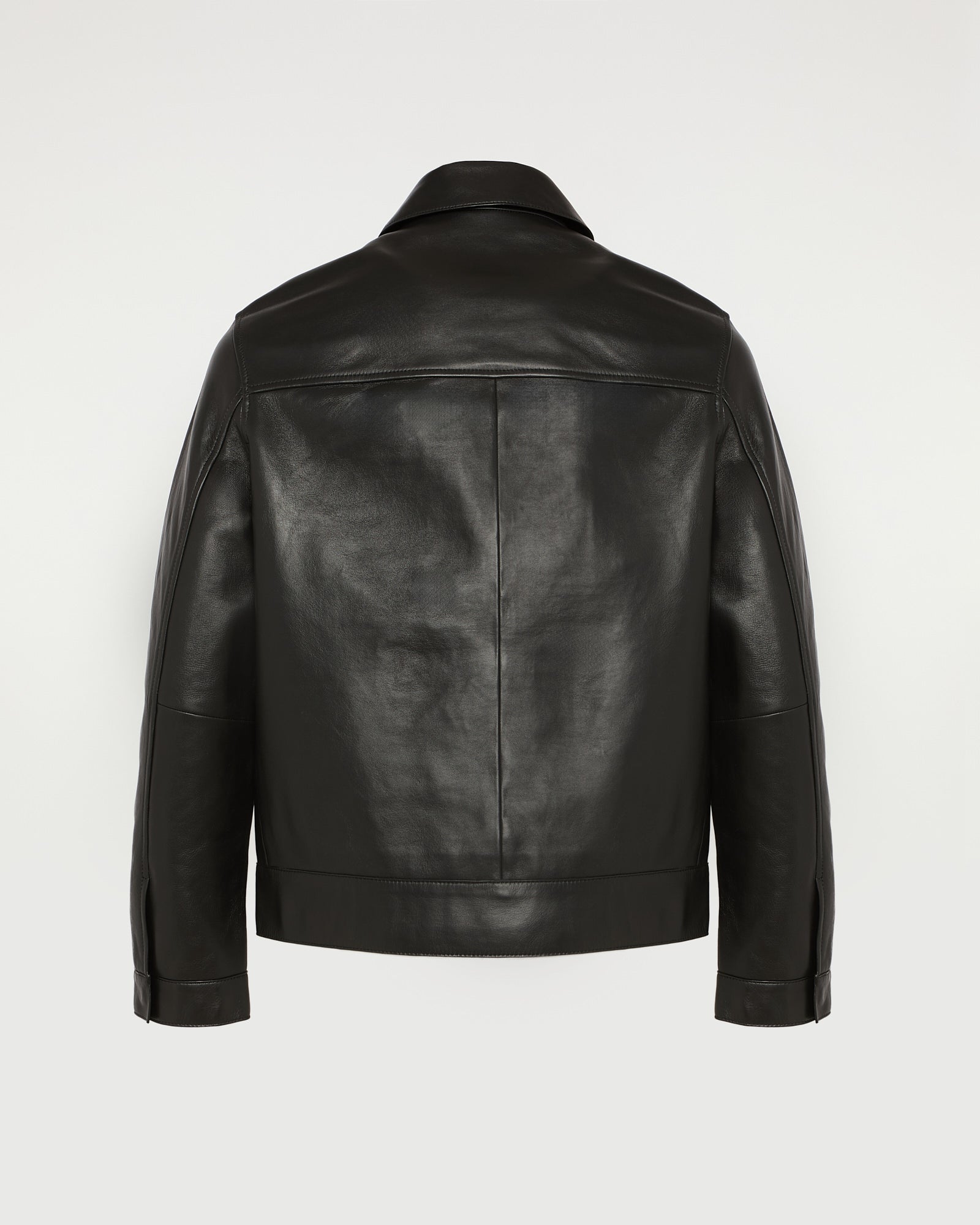 Lamb leather jacket with nappa finish - black - Yves Salomon