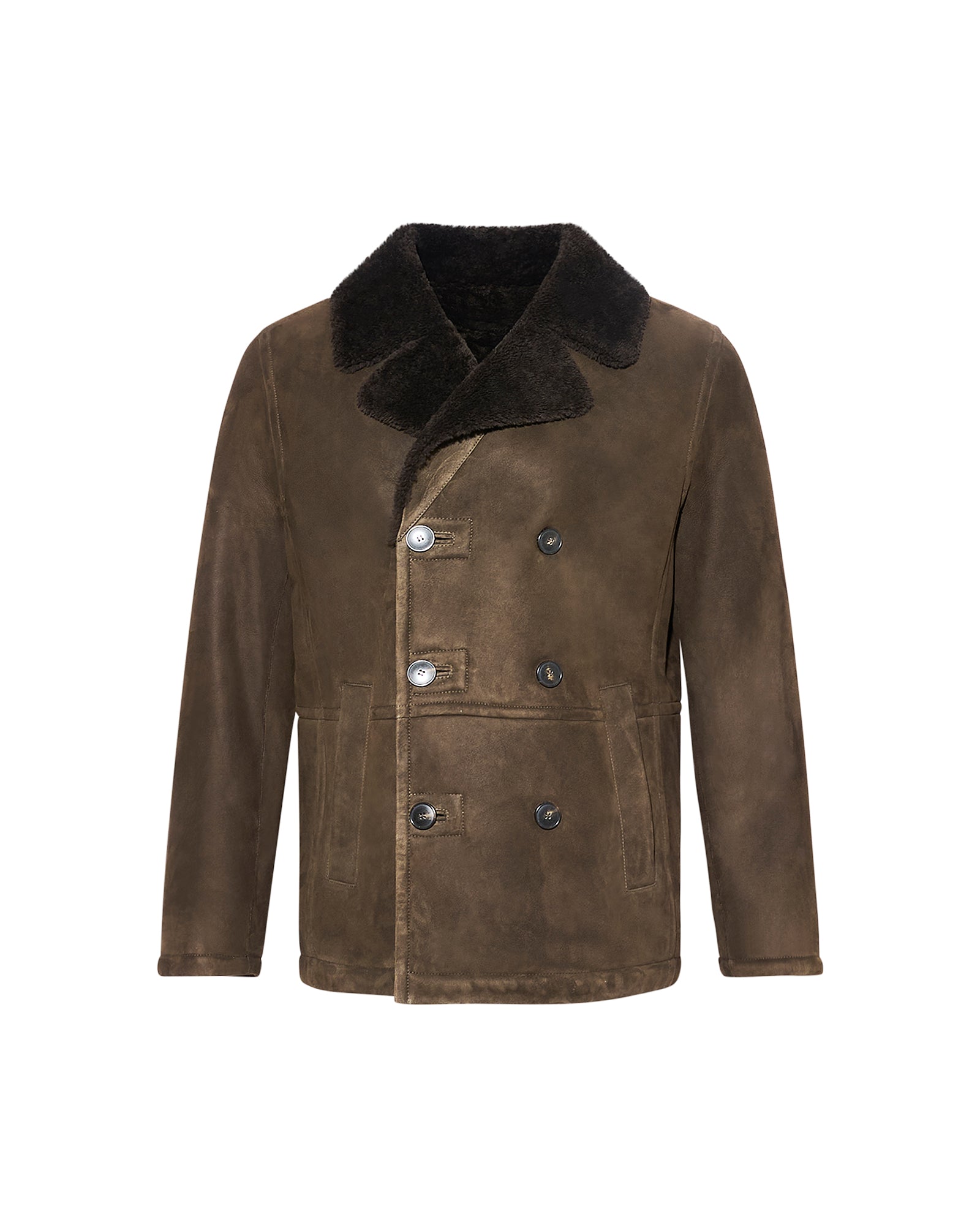 Soldes d'hiver  - Yves Salomon -Caban en peau lainée