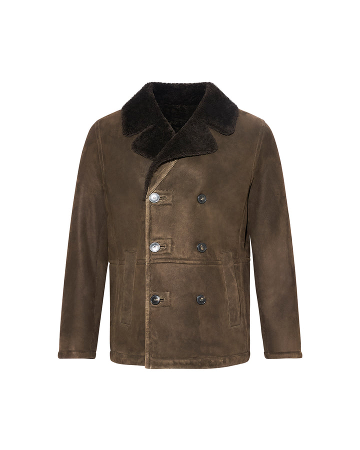 Soldes d'hiver  - Yves Salomon -Caban en peau lainée