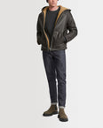 Silky shearling hoodie