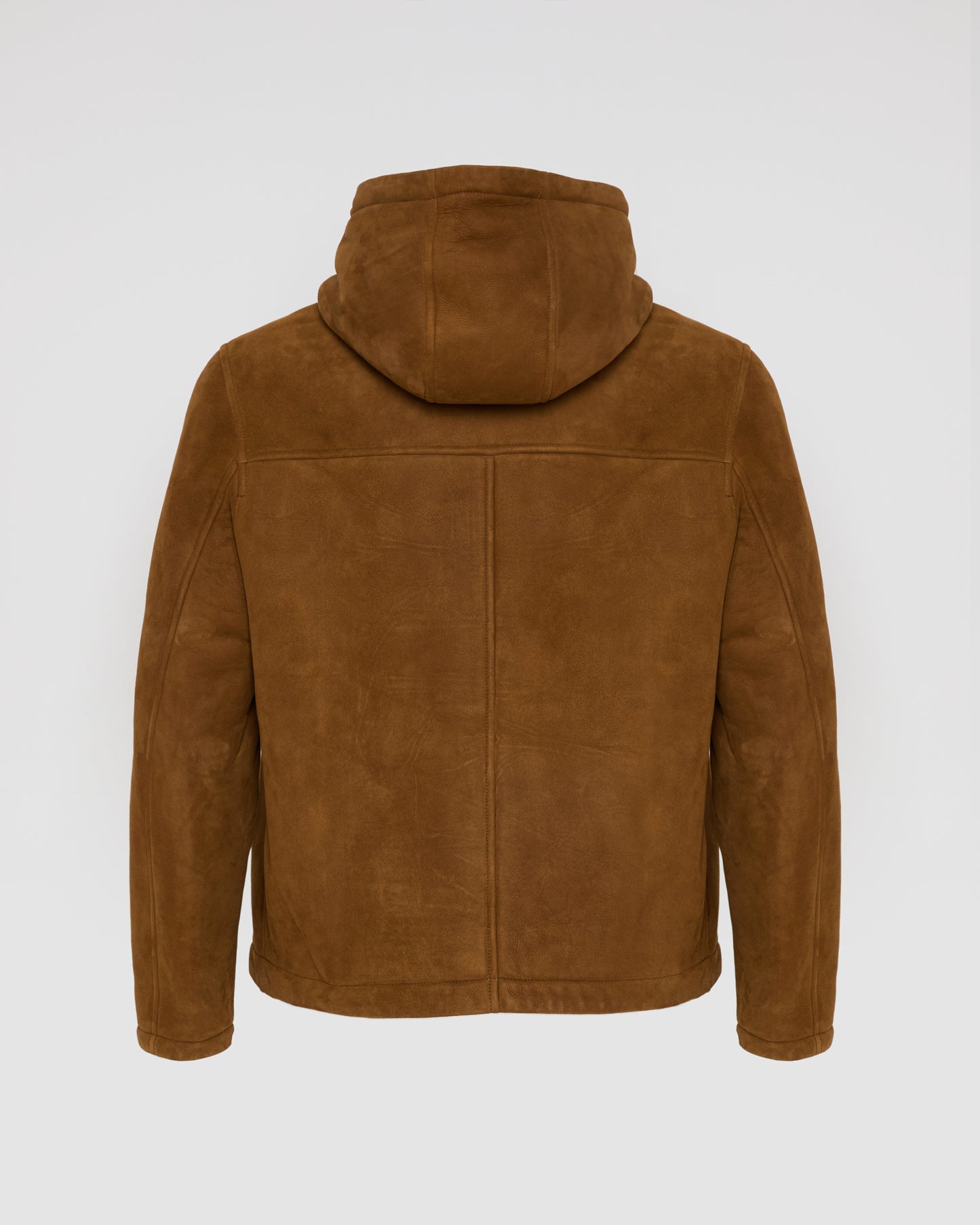 Suede lambskin shearling parka