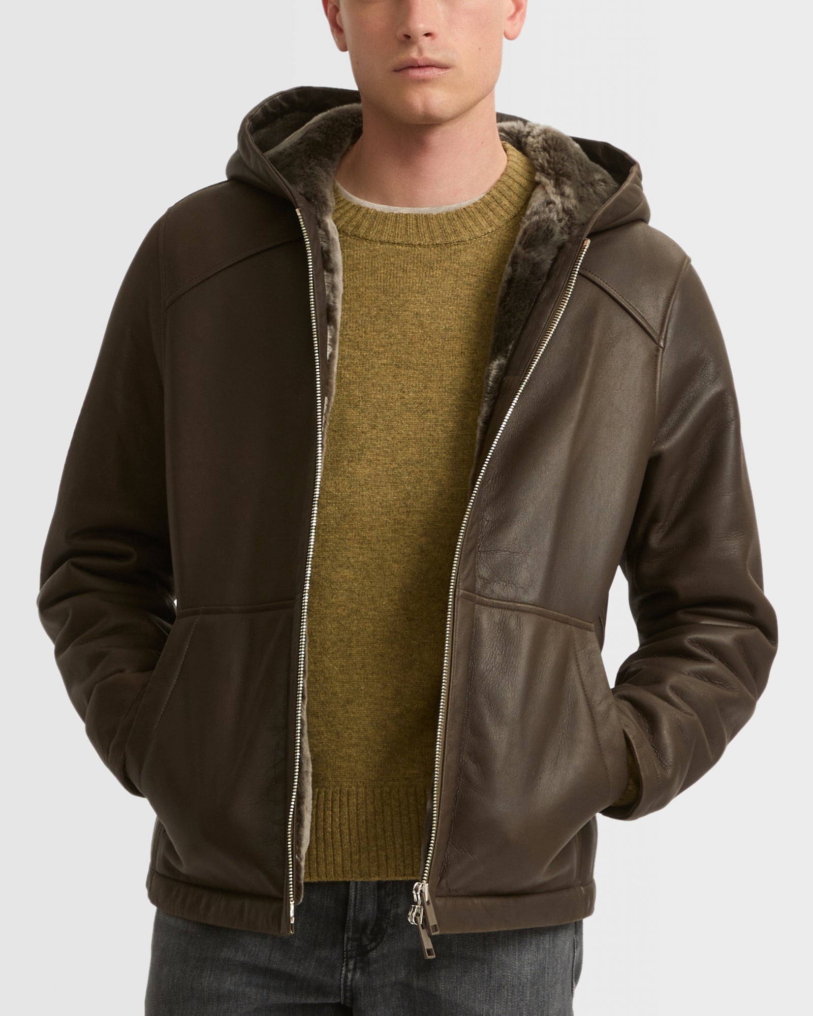 アイコン | メンズ シアリングコート - Yves Salomon