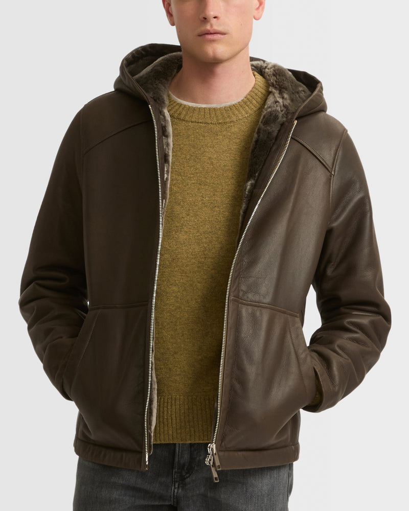 Hoodie en peau lainée silky