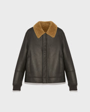 Veste en peau lainée silky