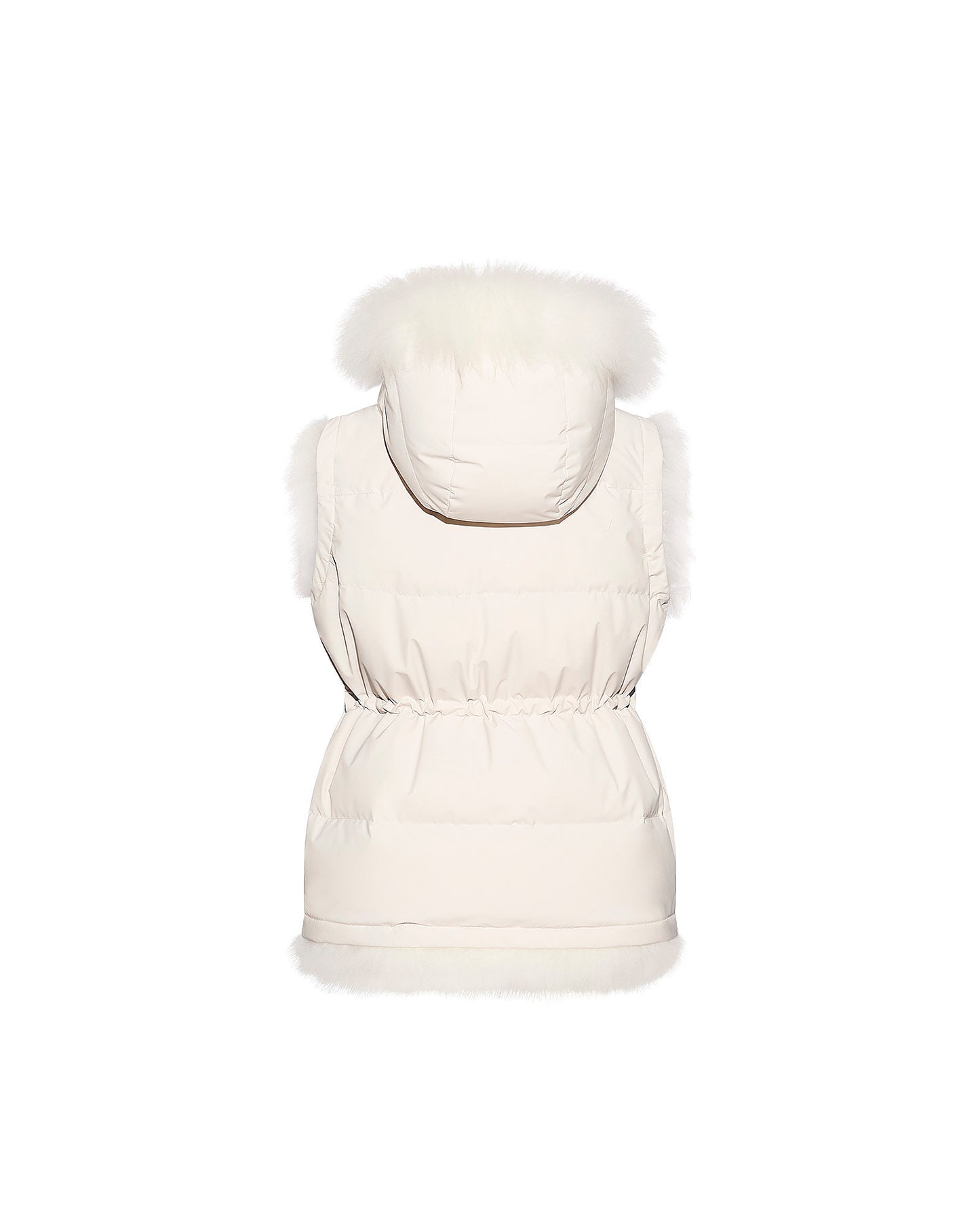 Gilet réversible en agneau long poil -Yves Salomon