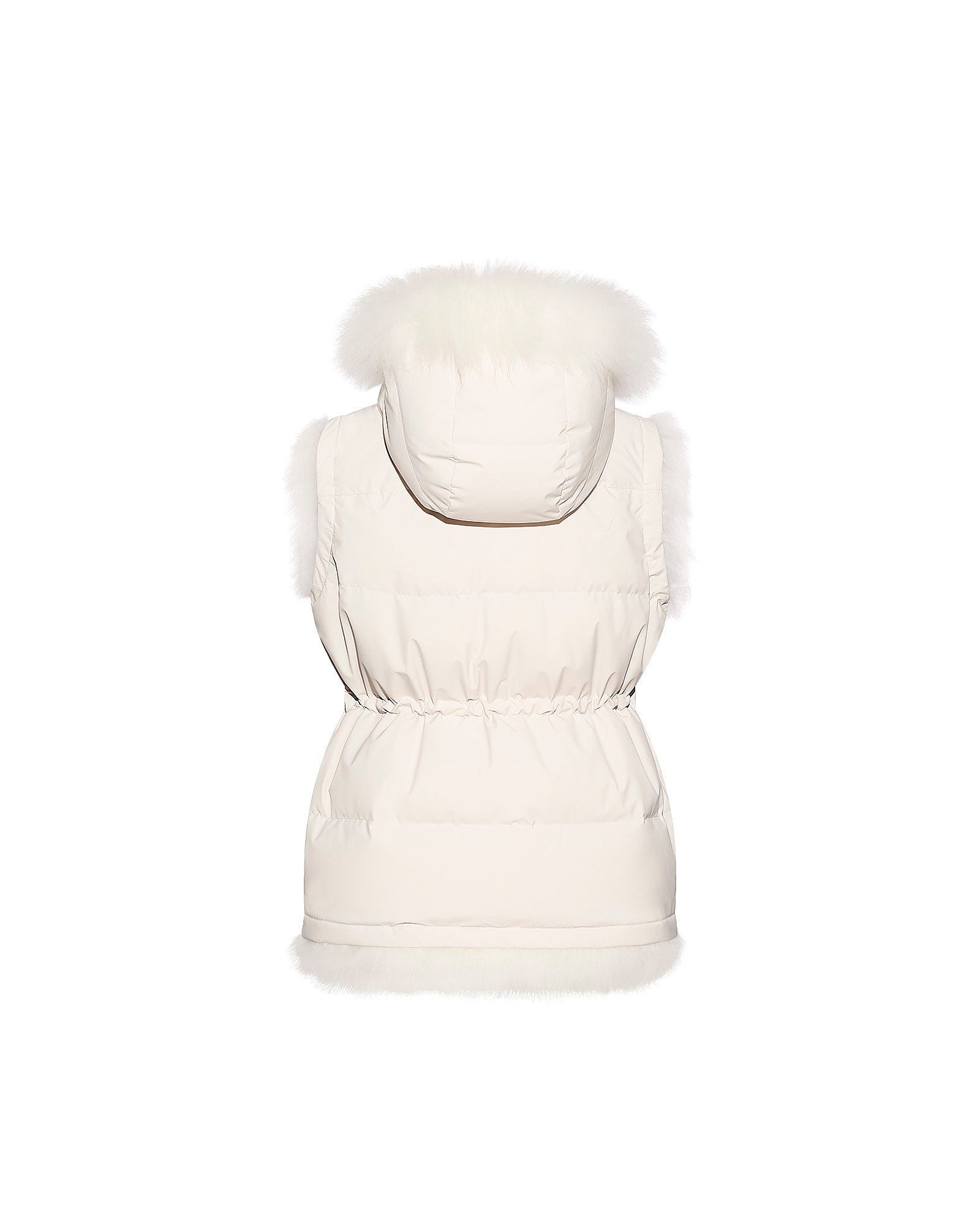 Gilet réversible en agneau long poil -Yves Salomon