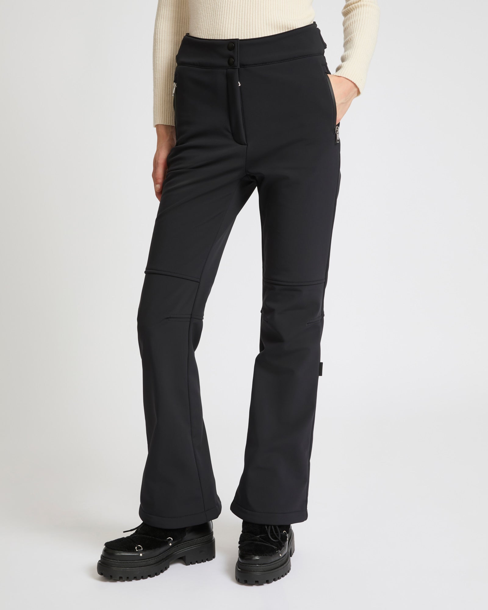 pantalon ski salomon Pantalon fitté tissu softshell - noir