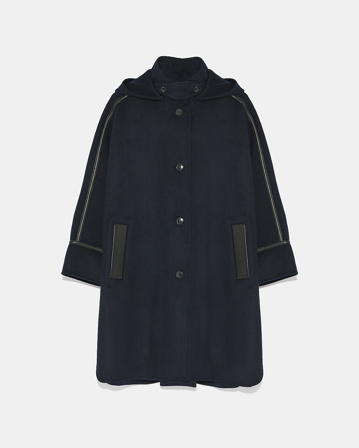 laubeblanc 3way Wool Cape coat チャコール laubeblanc 3way Wool Cape coat チャコール