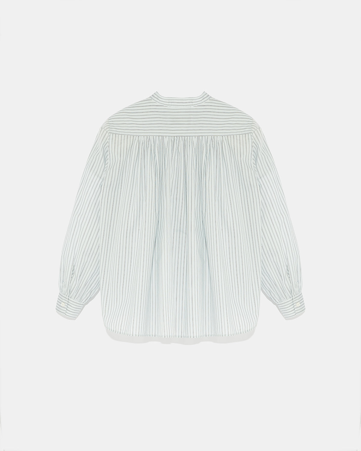 Chemise plissée en coton mélangé-Yves Salomon - Soldes d'hiver - Winter Sale