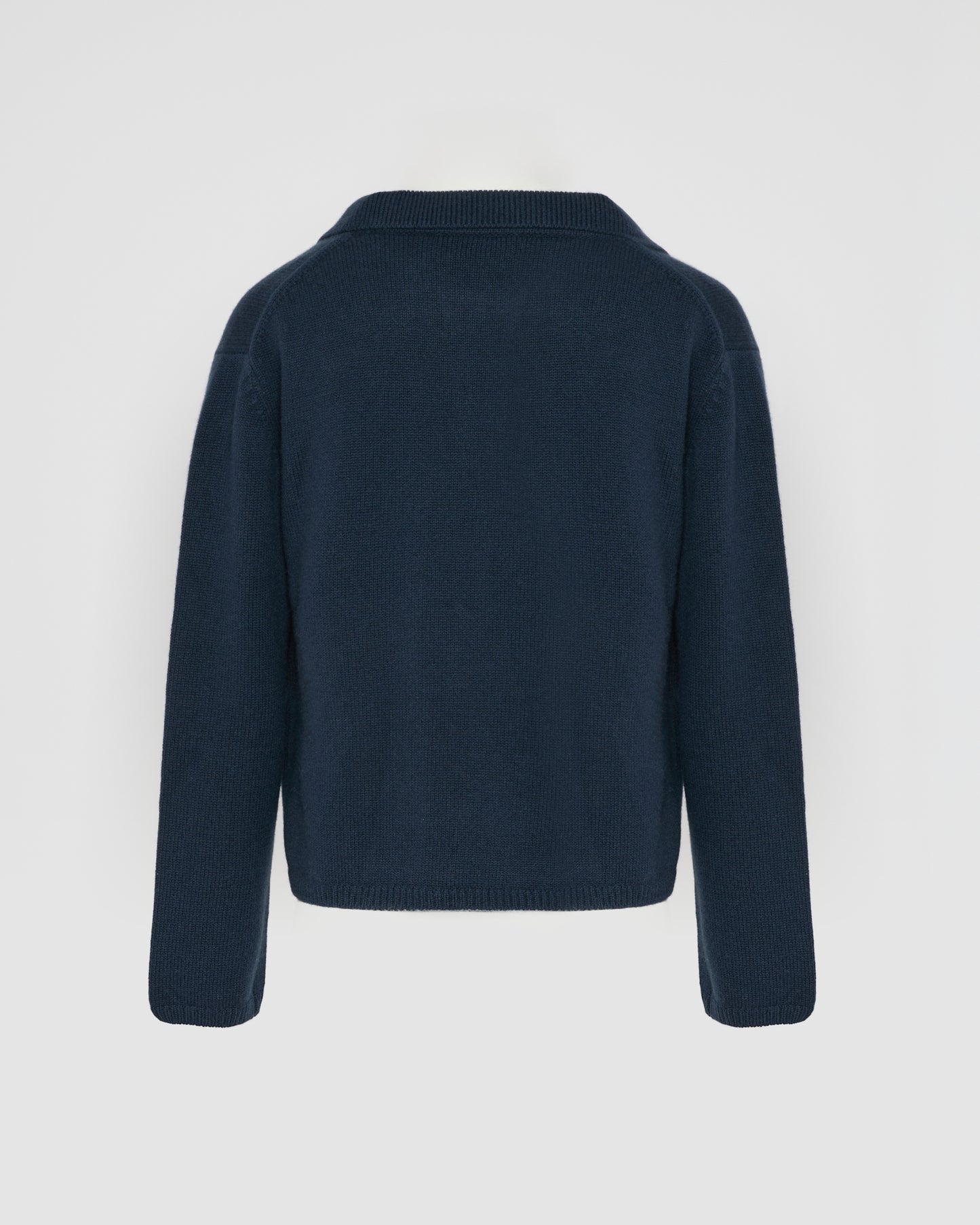 Pull à col V en laine et cachemire