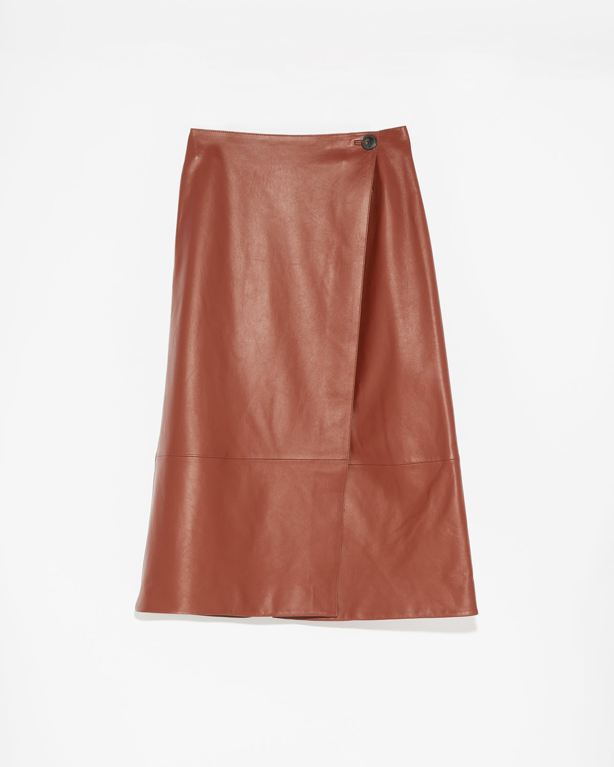 Winter sale -Lamb leather panel skirt – Yves Salomon