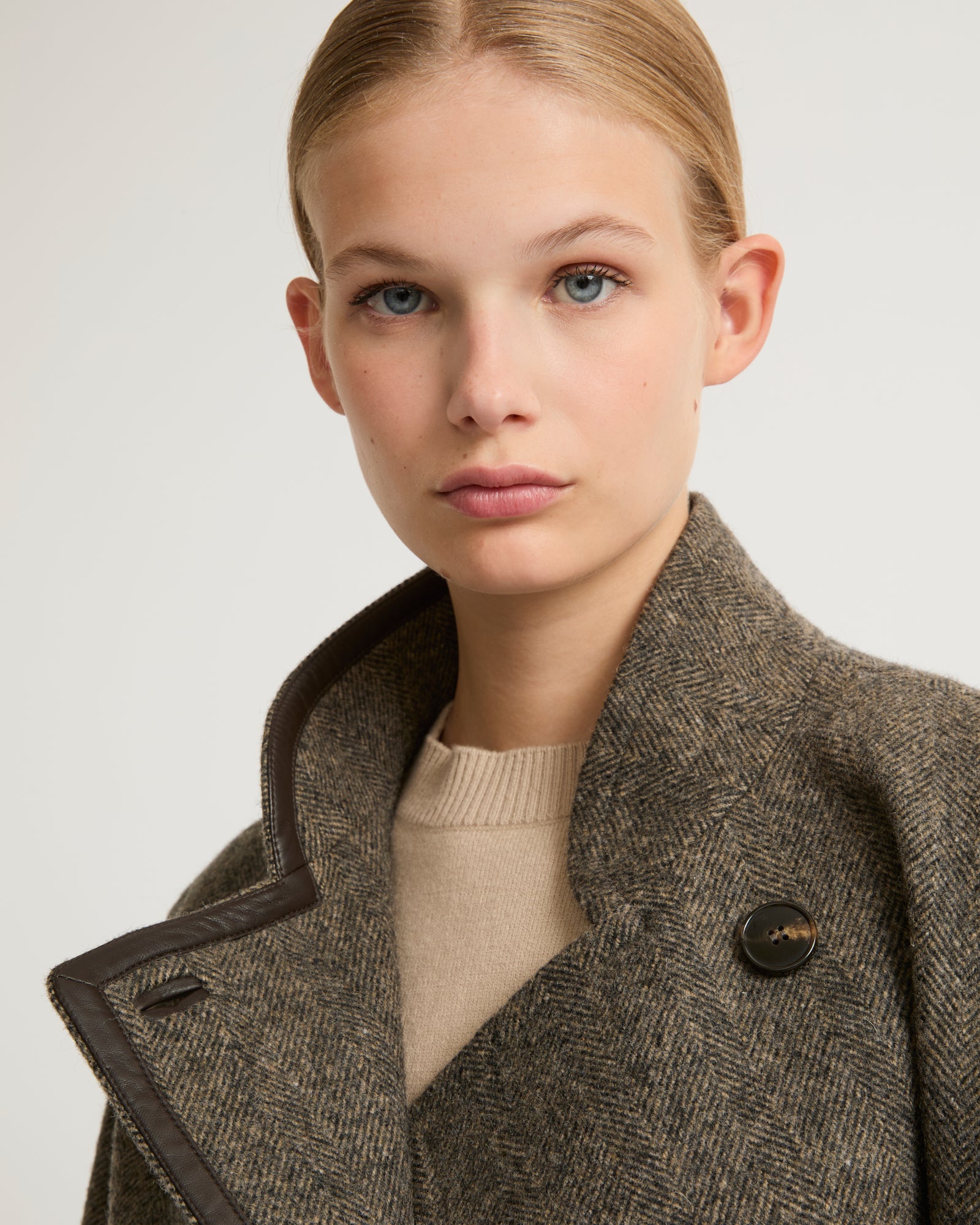 Manteau caban long en lainage-Yves Salomon - Soldes d'hiver - Winter Sale