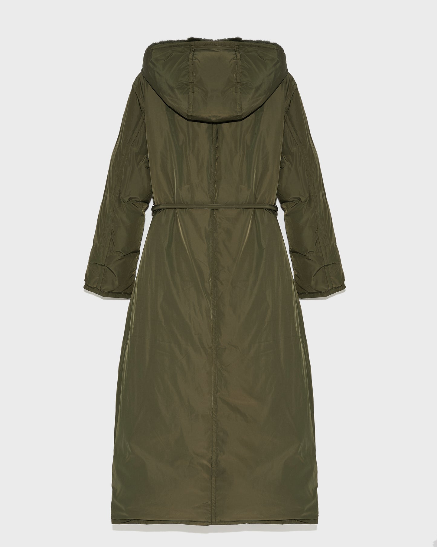 manteau-doudoune-longue-en-tissu-technique-et-vison-kaki-25wym04225dotma8001 -Yves Salomon