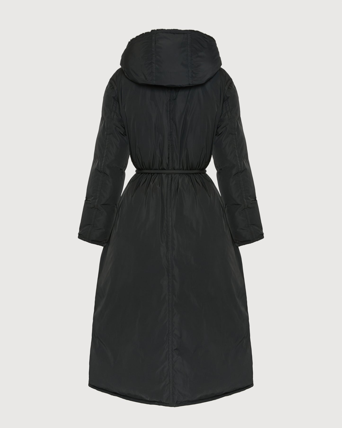 Manteau doudoune longue en tissu technique et fourrure de vison -Yves Salomon