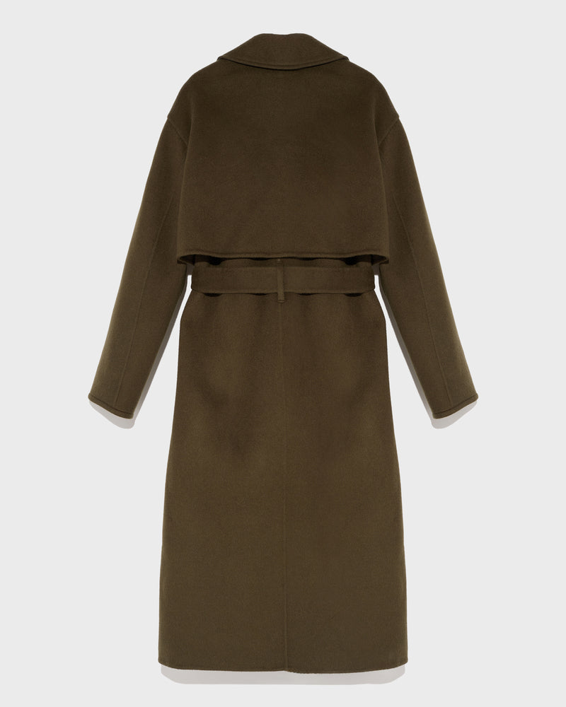 Trench long en lainage cachemire