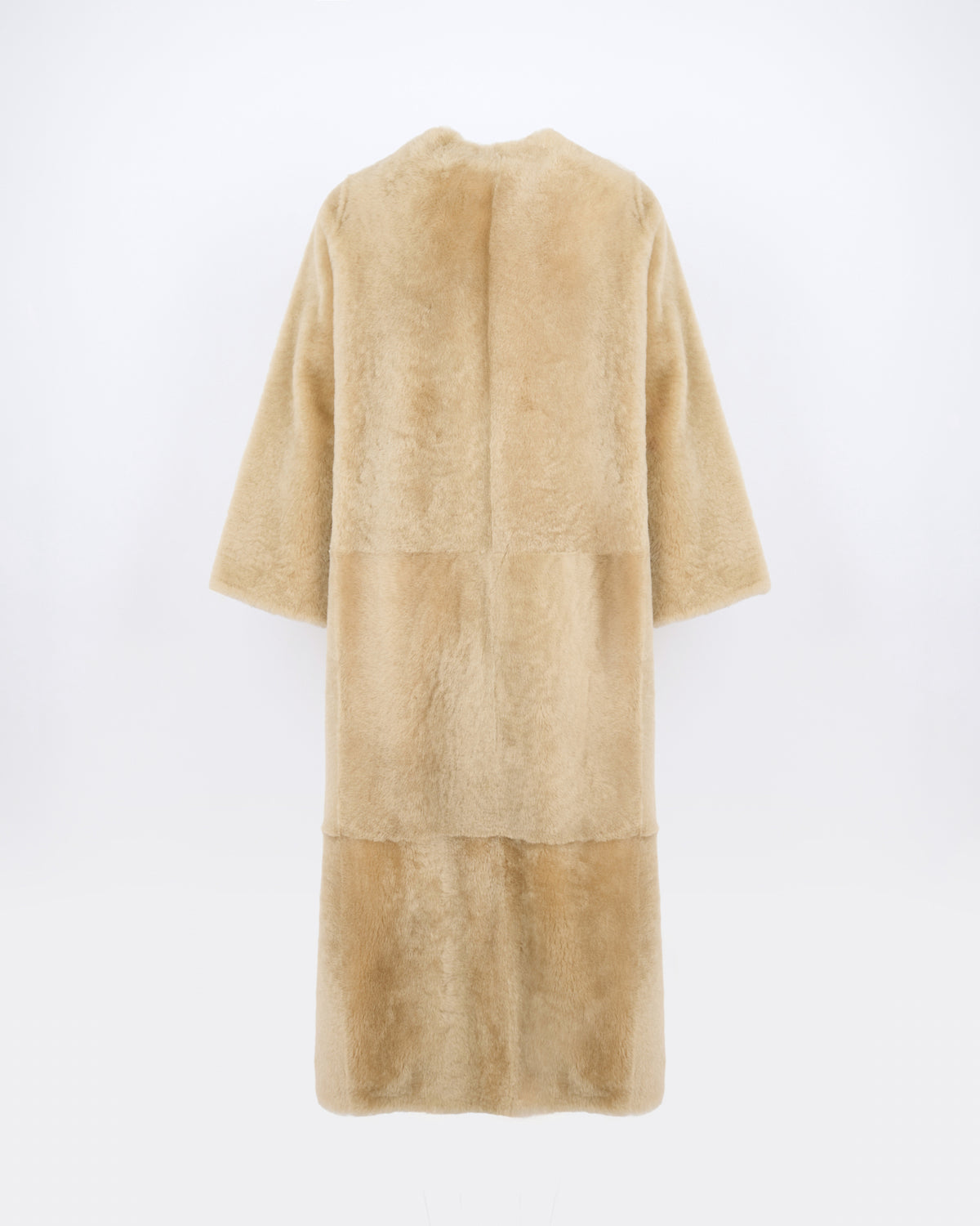 Manteau extra long en peau lainée d'agneau - Yves Salomon - Nouvelle collection Automne Hiver