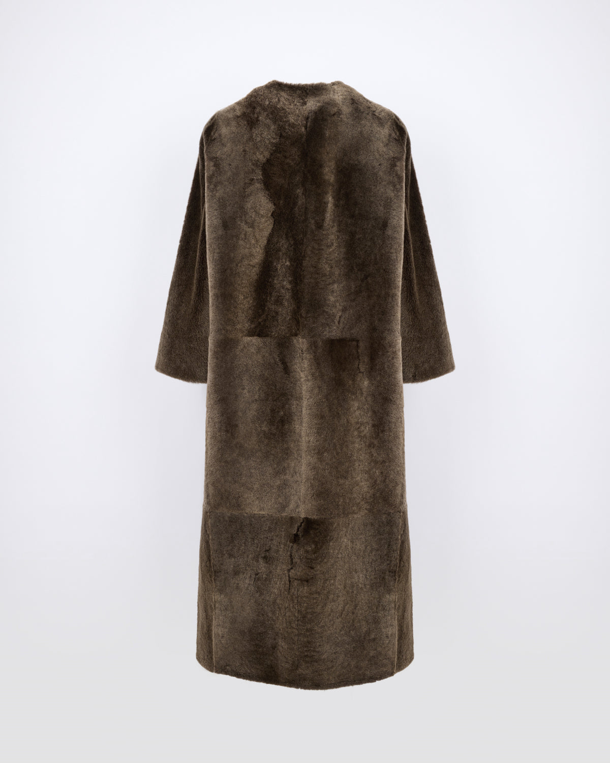 Manteau extra long en peau lainée d'agneau - Yves Salomon - Nouvelle collection Automne Hiver