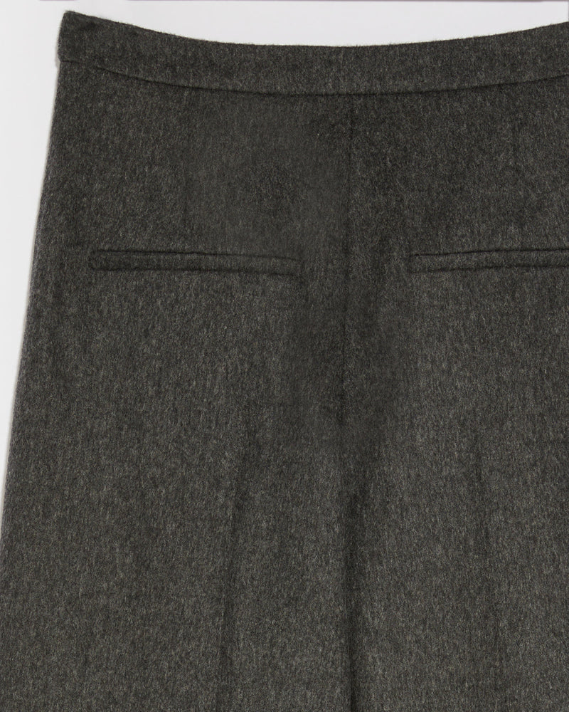 Pantalon tailleur en flanelle-Yves Salomon - Soldes d'hiver - Winter Sale