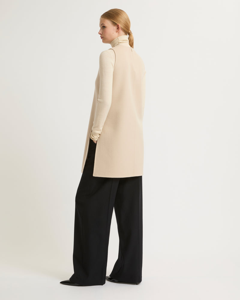 Robe courte en lainage cachemire double-face-Yves Salomon - Soldes d'hiver - Winter Sale