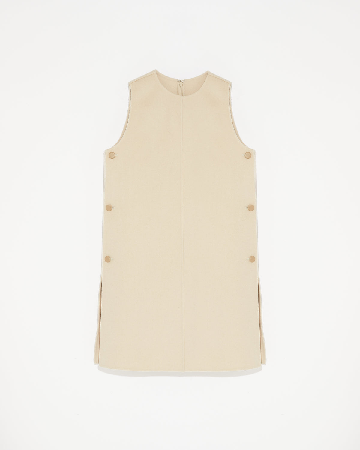 Robe courte en lainage cachemire double-face-Yves Salomon - Soldes d'hiver - Winter Sale