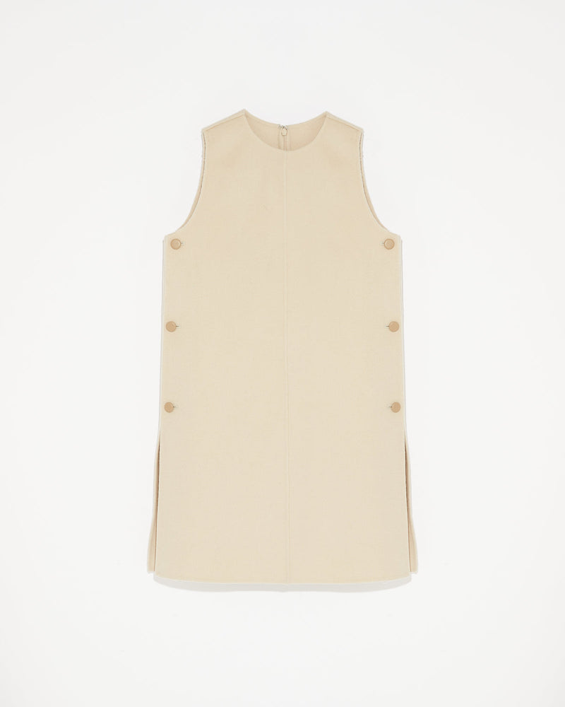 Robe courte en lainage cachemire double-face-Yves Salomon - Soldes d'hiver - Winter Sale