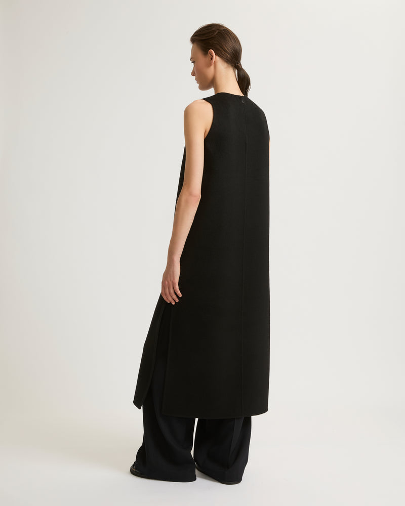 Robe longue en lainage cachemire double-face-Yves Salomon - Soldes d'hiver - Winter Sale