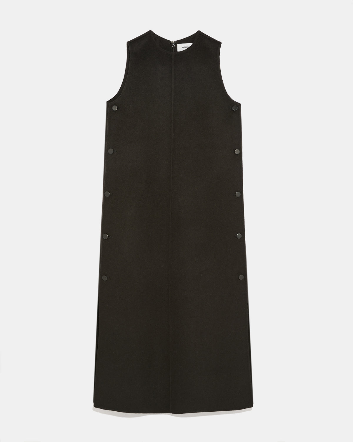 Robe longue en lainage cachemire double-face-Yves Salomon - Soldes d'hiver - Winter Sale