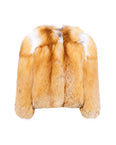 Straight fox fur jacket