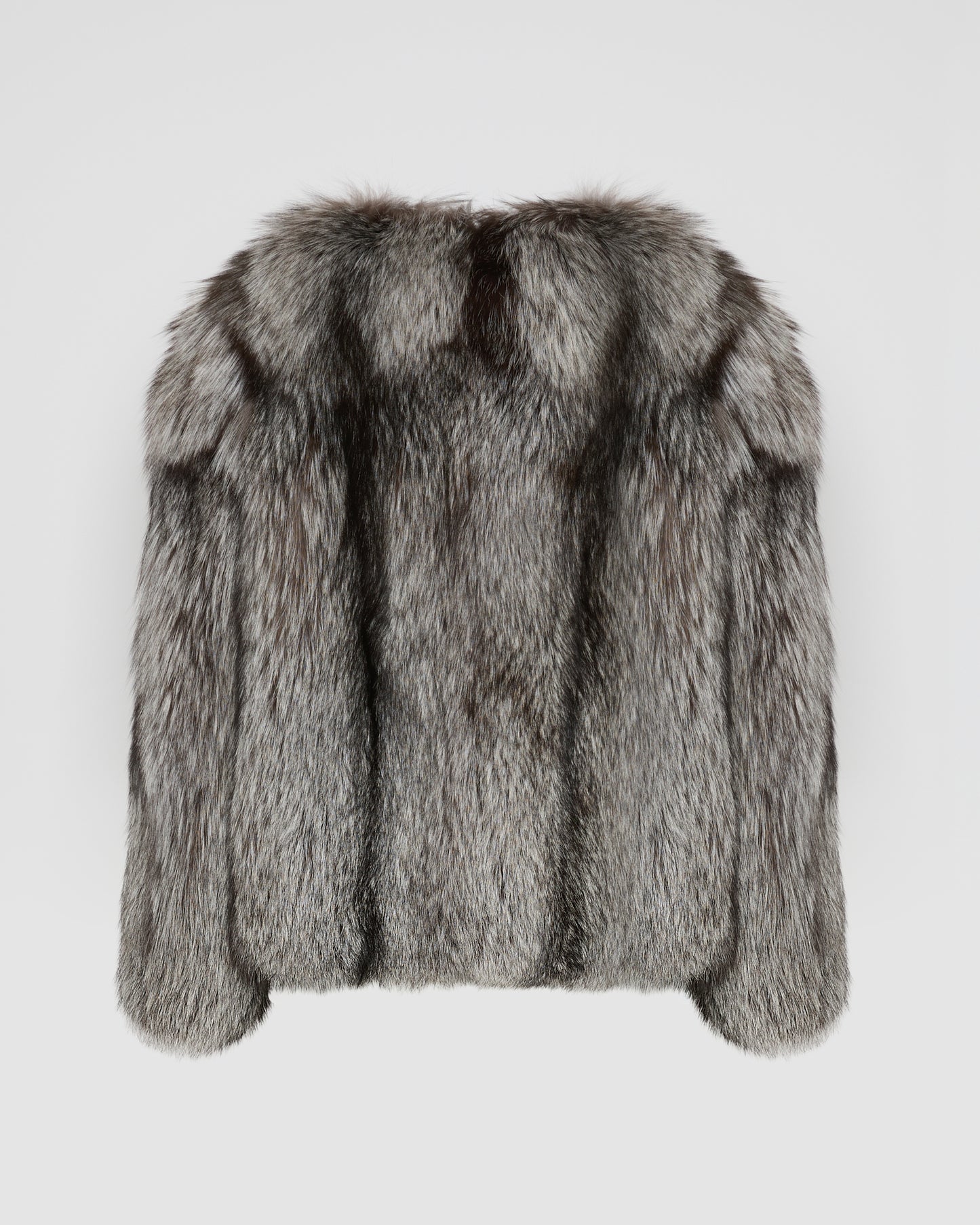 Veste droite en fourrure de renard