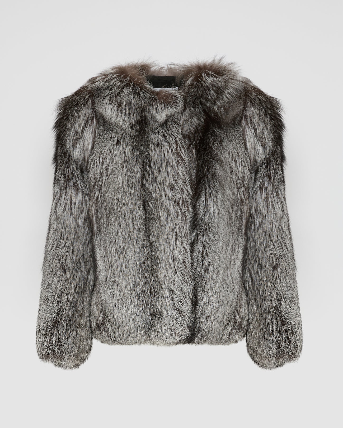 Veste droite en fourrure de renard