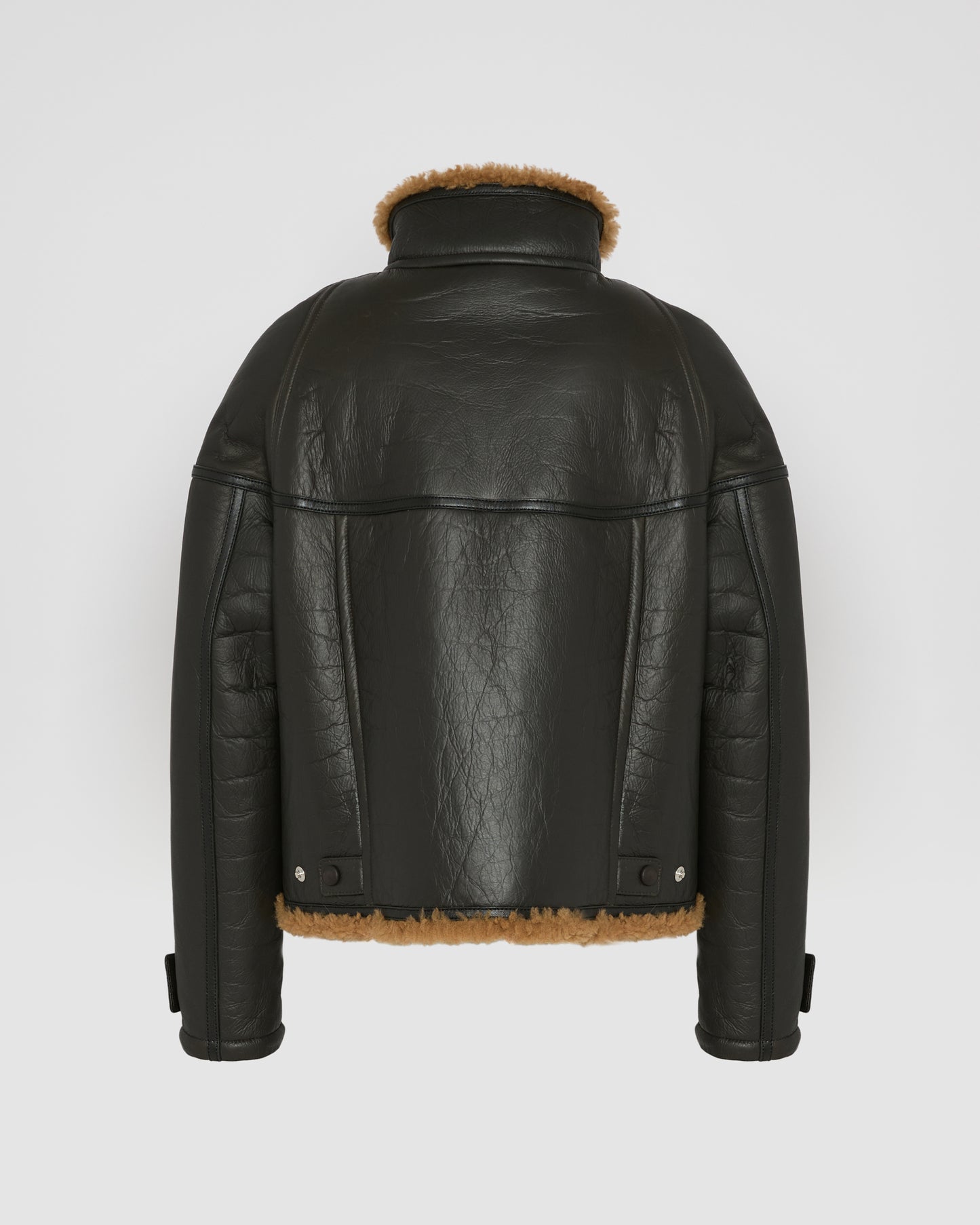 Veste croppée en mérinos gonfio -Yves Salomon