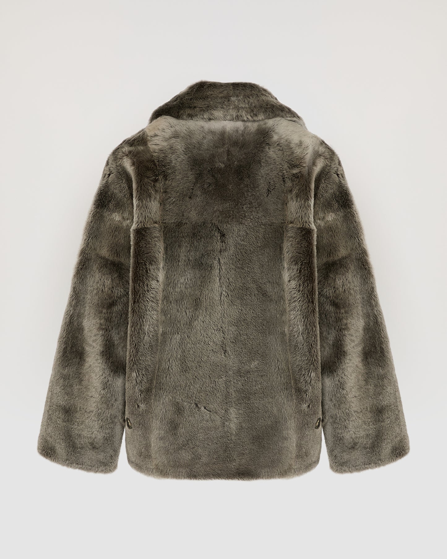 Veste caban en peau lainée -Yves Salomon