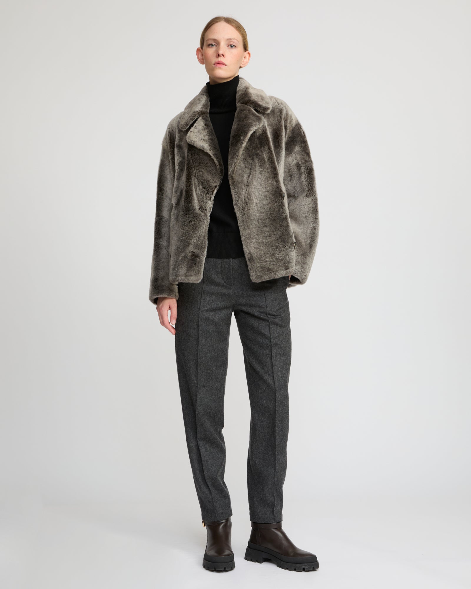 Shearling pea jacket – Yves Salomon