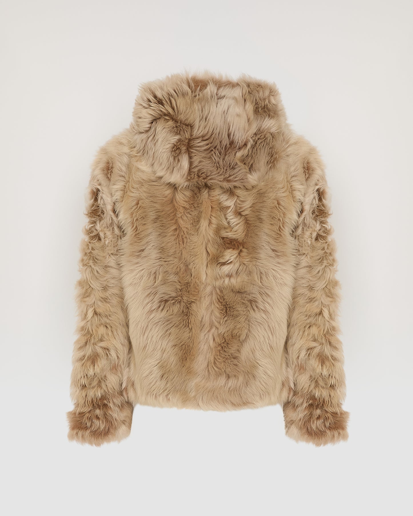 Veste courte à capuche en agneau de Toscane Folk