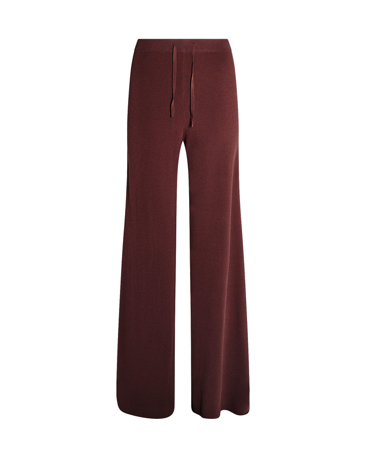 Knitted wide leg trousers