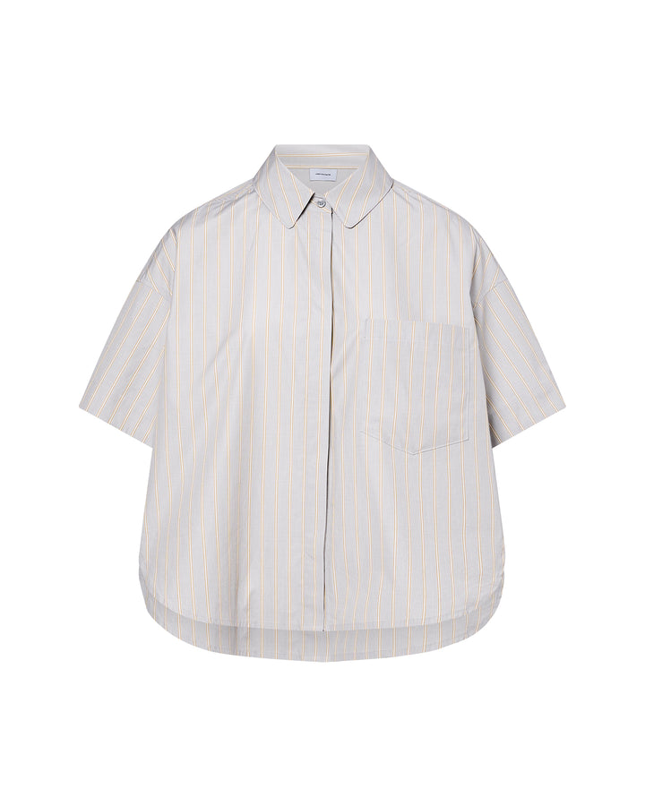 Short sleeve poplin shirt