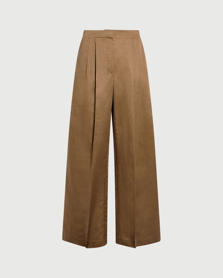 Pantalon large en lin -Yves salomon - Nouvelle collection Printemps Été